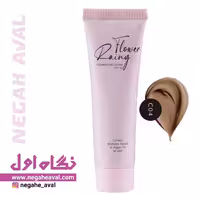 کرم پودر حاوی روغن آرگان و آلوورا رینی فلاور شماره C-04 رنگ بژ طلایی تیره