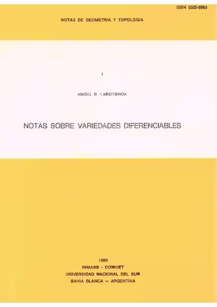خرید و دانلود نسخه کامل کتاب Notas sobre variedades diferenciables