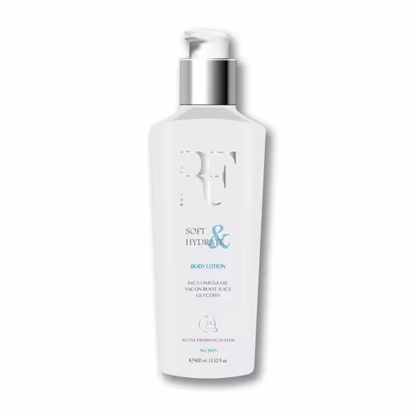 لوسیون بدن نرم کننده و مرطوب کننده رویال فم (RF) 400 میلی لیتر | RF Soft And Hydrate Body Lotion 400ml
