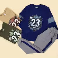 ست بلوز شلوار طرح بسکتبال 60 تا 70