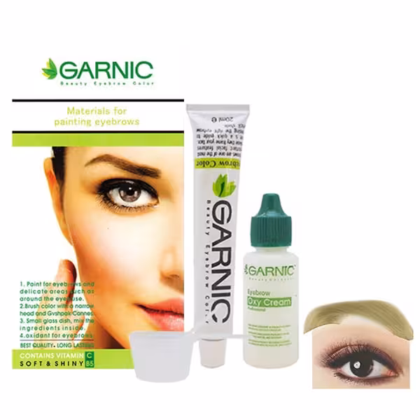 کیت رنگ ابرو گیاهی گارنیک بلوند سوپر پلاتینه کد GN10