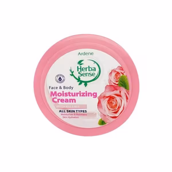 کرم مرطوب کننده آردن سری Herba Sense با رایحه رز و شیر وزن 150 گرم