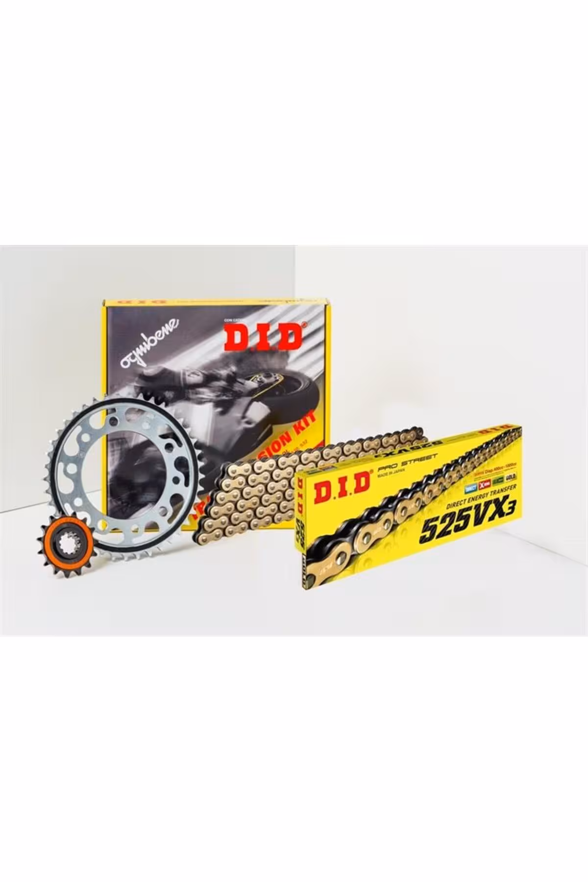 زنجیر موتورسیکلت مجموعه دنده های زنجیره ای HONDA CBR 650 F 14 18 15T 42T DIDST525 94 D.I.D