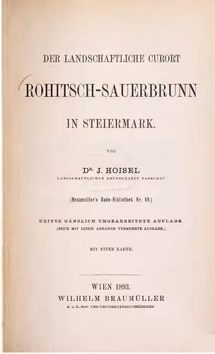 خرید و دانلود نسخه کامل کتاب Der landwirtschaftlicher Curort [Kurort] Rohitsch-Sauerbrunn in Steiermark