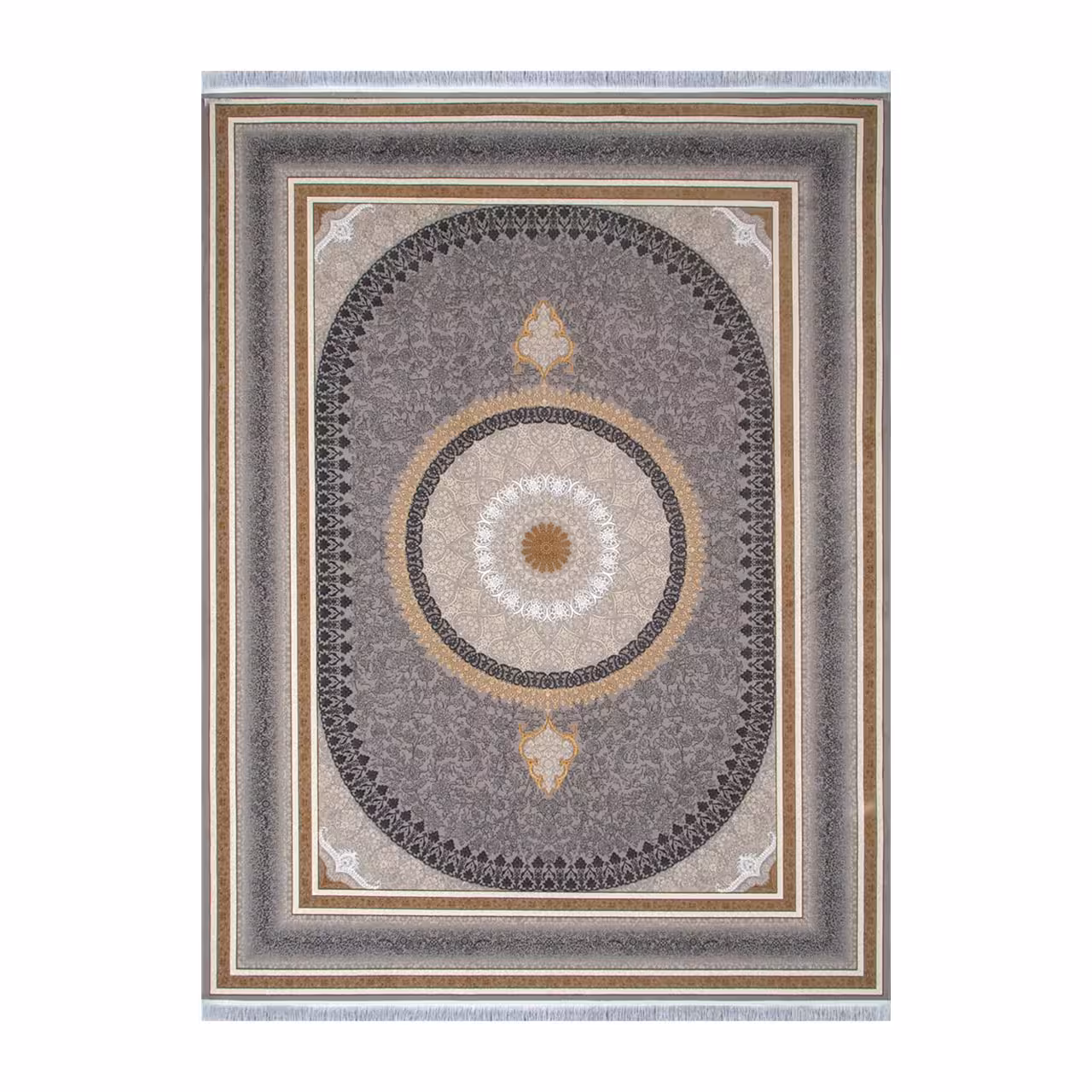 فرش ماشینی مدل نقره ای کد 1510