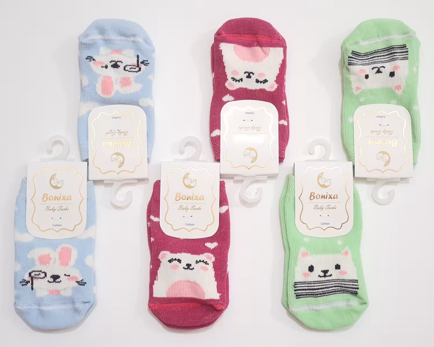 جوراب طرح حیوانات جنگل 2 بونیکسا