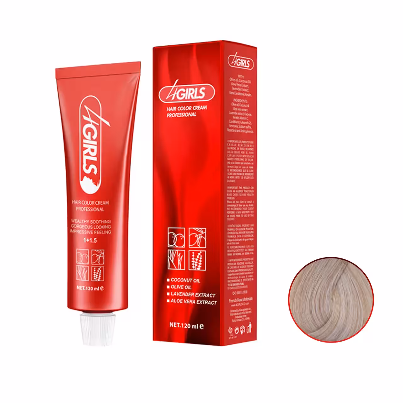 رنگ مو بلوند بژ خیلی روشن فور گرلز سری بژ B9 حجم 120ml