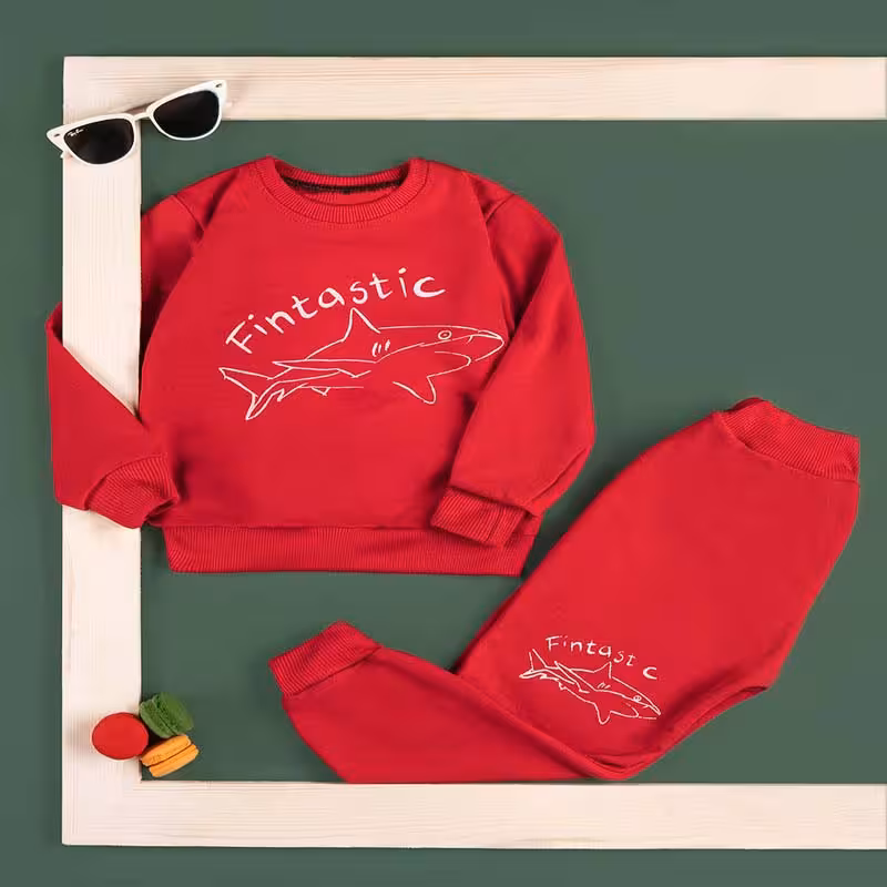 ست بلوز شلوار نخ پنبه طرح کوسه