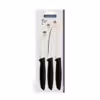 پک 3 تایی چاقو استیل برند ترامونتینا Tramontina Knives SET Plenus مشکی