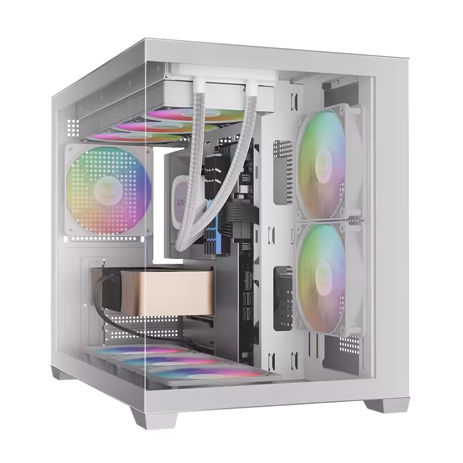 کیس گیم دیاس Gamdias AURA GC10M WH ARGB Micro-Tower | تکاف