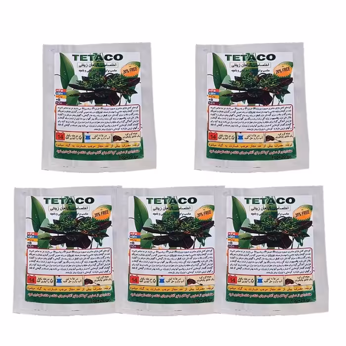 کود گیاهان زینتی تتاکو وزن 120 گرم بسته 5 عددی