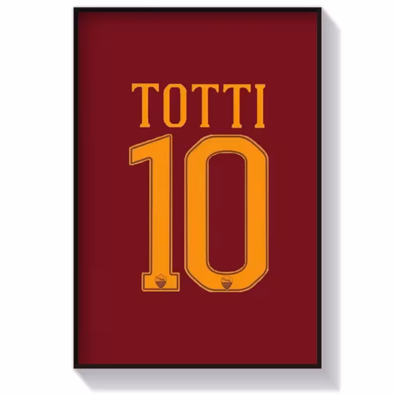 تابلو فوتبالی طرح کیت توتی رم