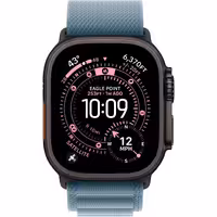 اپل واچ مدل Ultra 3 Black Titanium Case Alpine Light Blue Band