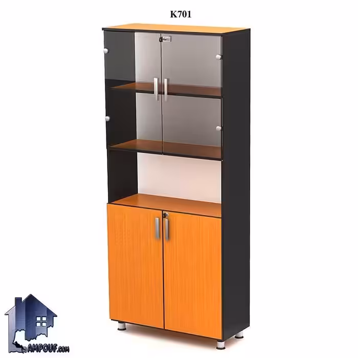 کتابخانه نیم شیشه بالو BCSN701