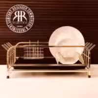 مفتول  جا ظرفی 2 طبقه طلایی  6392