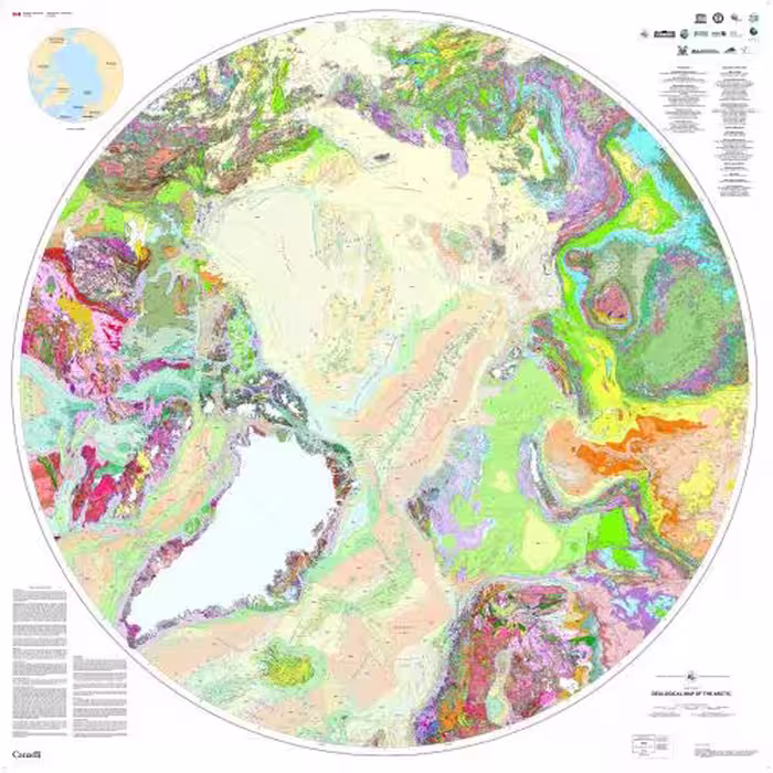 خرید و دانلود نسخه کامل کتاب Geological map of the Arctic