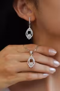 نیمست نقره جواهری کد 00470