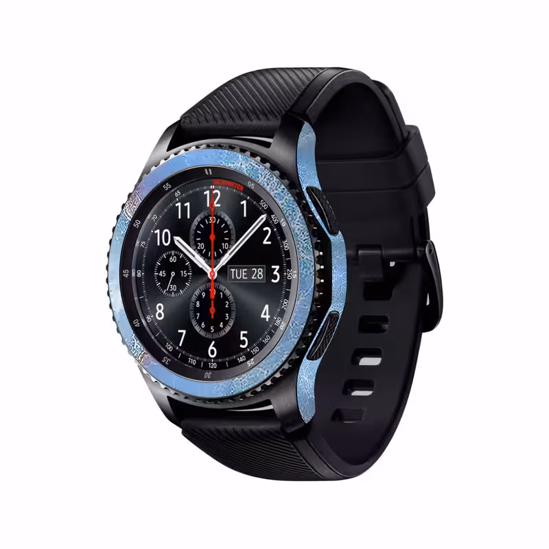 برچسب ماهوت طرح Blue-Ocean-Marble مناسب برای ساعت هوشمند سامسونگ Galaxy Gear S3 Frontier