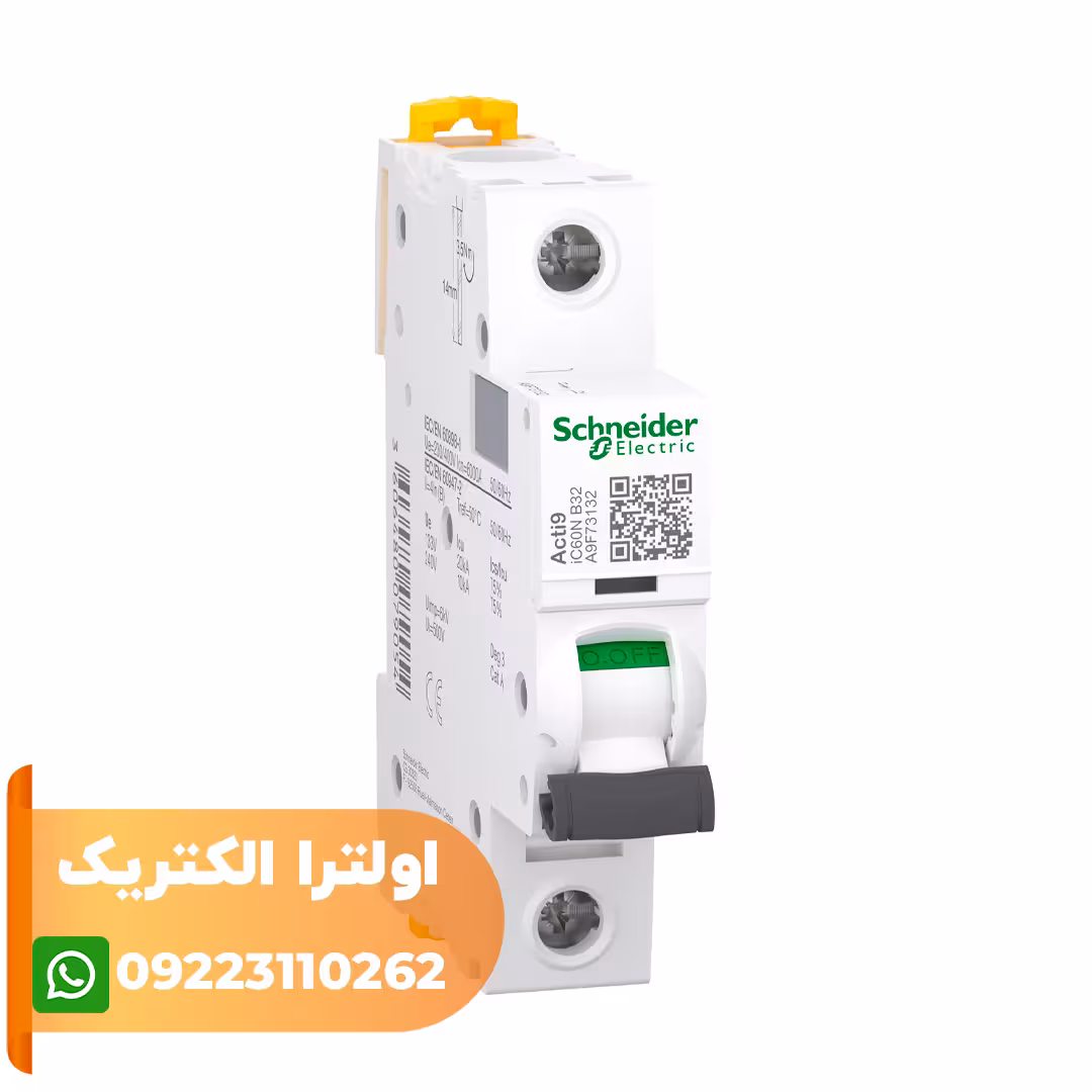 کلید مينياتوری تک پل 32 آمپر 6kA روشنایی AC/DC
