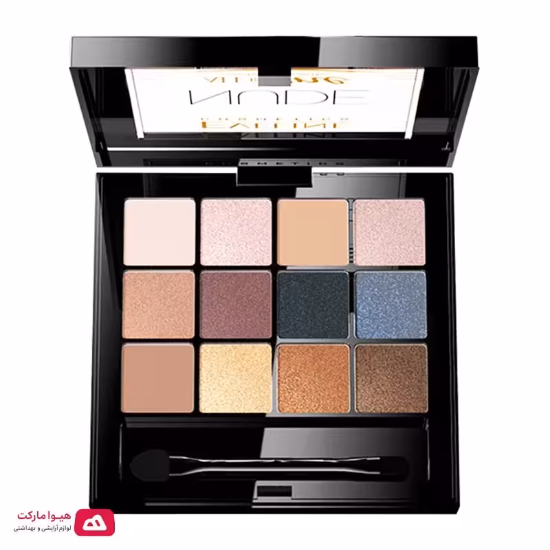 پالت سایه چشم 12 رنگ حرفه‌ای اولاین مدل NUDE
