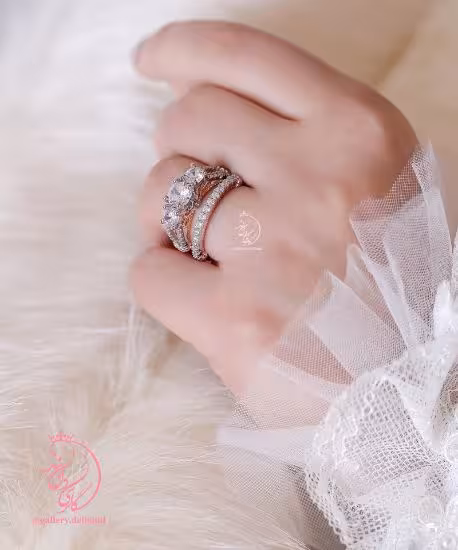 ‌‌ ‌💎حلقه و پشت حلقه جواهری