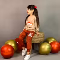 بلوز وشلوار ست دخترانه و پسرانه اسپرت گوزن بانمک