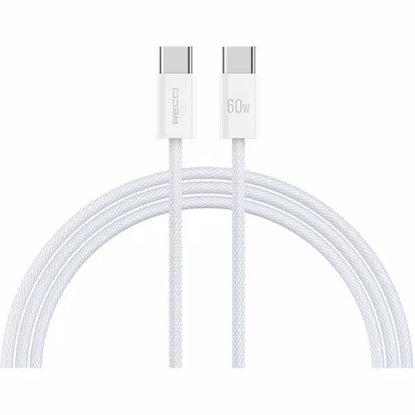 کابل فست شارژ تایپ سی به تایپ سی PD60W رسی مدل RS13CC