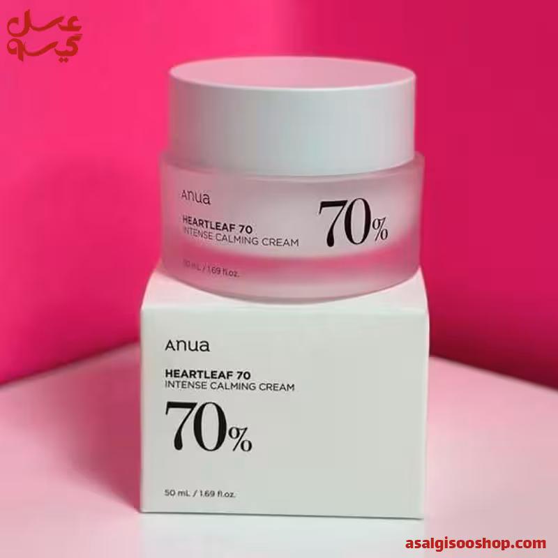 کرم مرطوب کننده و تسکین دهنده پوست انوا Heartleaf 70 حجم 50 میل | کد 2560