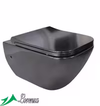 توالت فرنگی وال هنگ مشکی مروارید مدل کاپریس