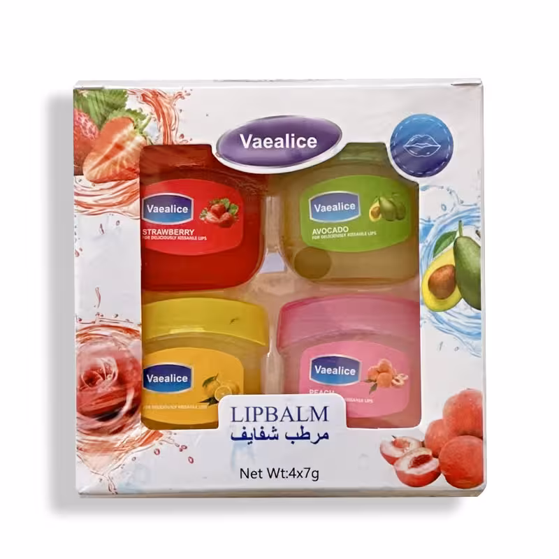 پک 4 عددی بالم لب میوه ای وازلین