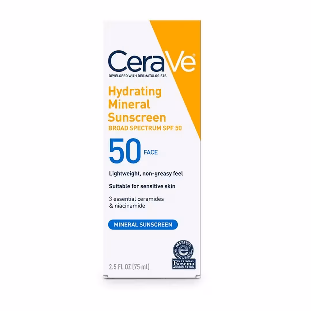 ضد آفتاب معدنی مرطوب‌کننده SPF 50 لوسیون صورت CERAVE