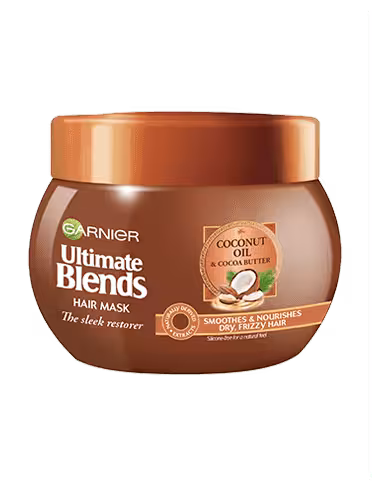 ماسک مو نرم کننده و آبرسان Ultimate Blends گارنیر مدل Coconut oil حجم 300 میلی لیتر