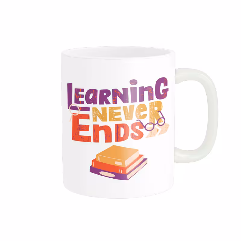 ماگ طرح LEARNING NEVER ENDS کد M59