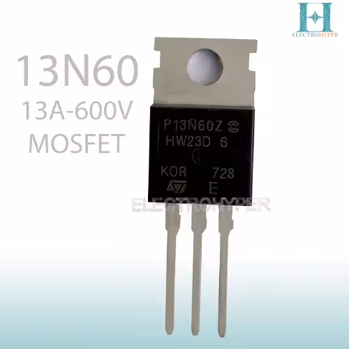 ترانزیستور ماسفت P13N60Z N-Channel 600V 13A TO-220 | خرید و قیمت