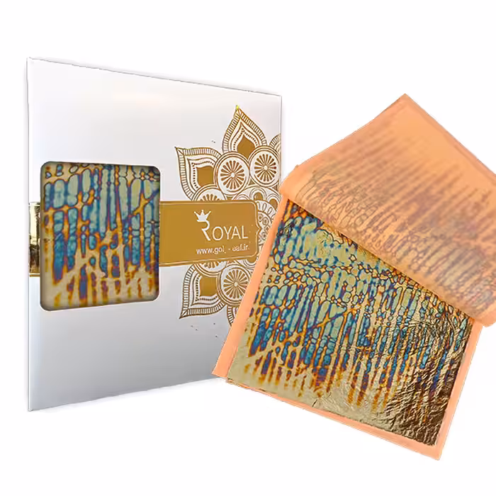 ورق طلا طرح دار دفترچه ای رویال (کد13)