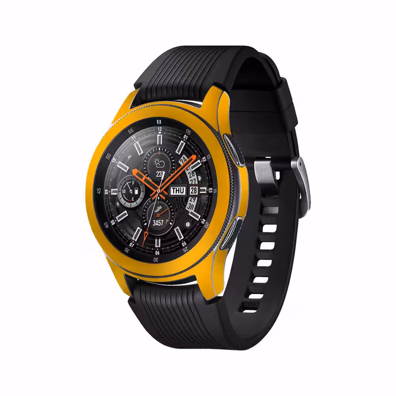 برچسب ماهوت طرح Matte-Deep-Mustard مناسب برای ساعت هوشمند سامسونگ Galaxy Watch 46mm