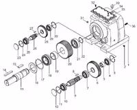 گیربکس هلیکال Yilmaz ایلماز 0.5 اسب 6.7 دور
