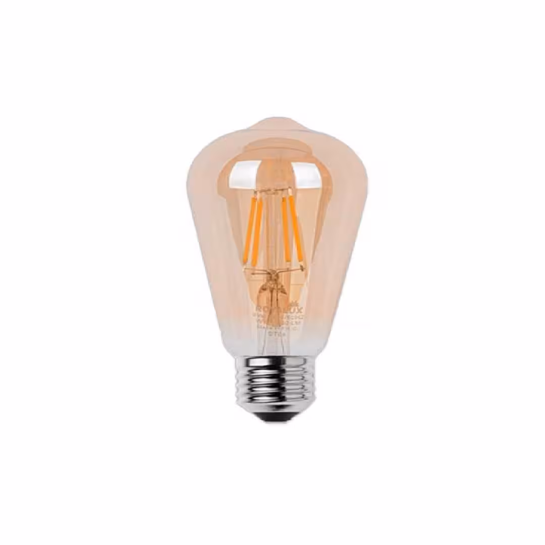 لامپ 6 وات ST64 LED فیلامنتی رویالوکس پایه E27 برند پارس شعاع توس