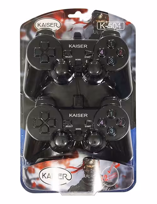 دسته بازی دوبل سیمی شوک‌دار Kaiser مدل K-504