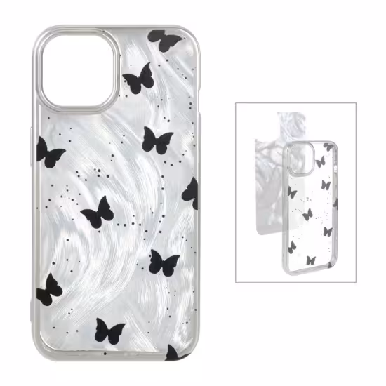 قاب گوشی موبایل ژله ای سیلور طرح Butterfly