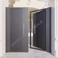 درب حیاط ساده و شیک دو لنگه – کد40004