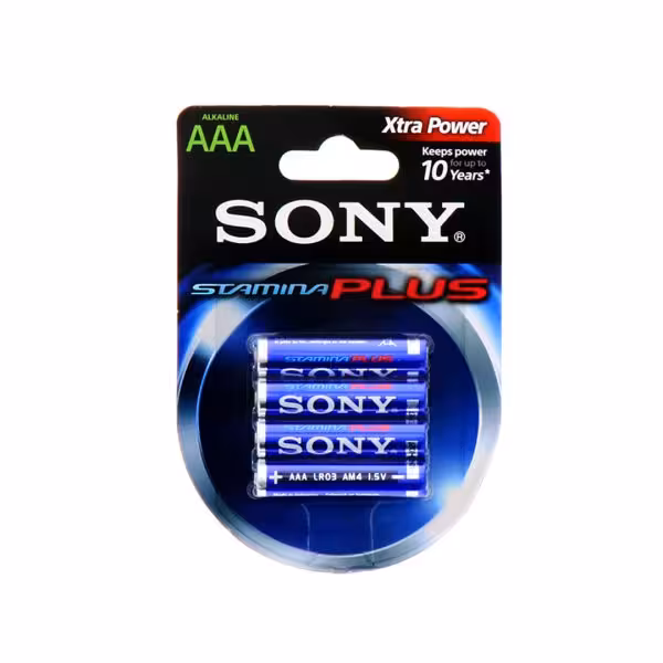 باتری نیم قلمی سونی مدل STAMINA PLUS بسته 4 عددی