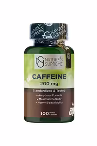 کپسول کافئین 100 میلی گرم Natures Supreme - بسته 100 عددی
