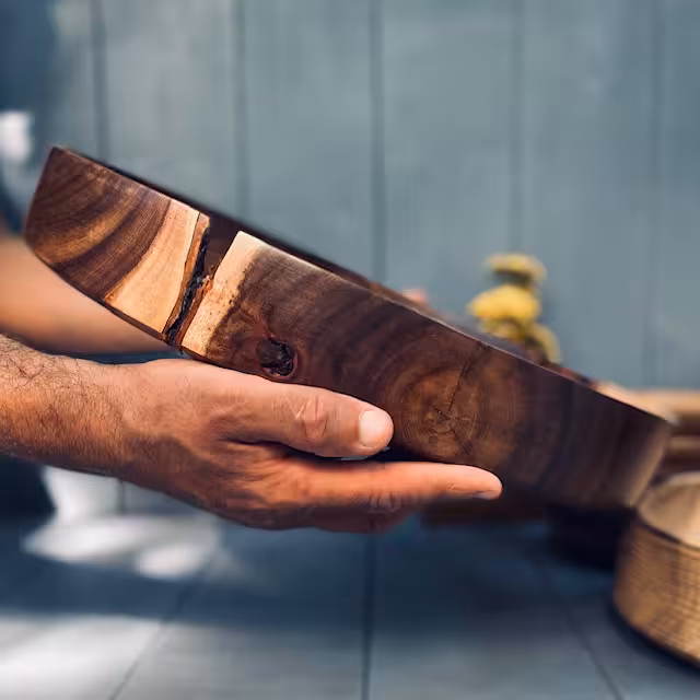 ظرف چوبی پذیرایی آکاسیا کد 924