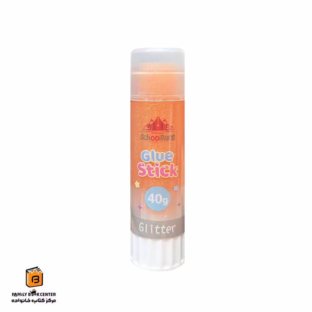 چسب ماتیکی 40 گرمی نارنجی اسکول فنس (Schoolfans)