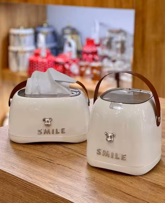 جا دستمال و سطل زباله رو میزی SMILE