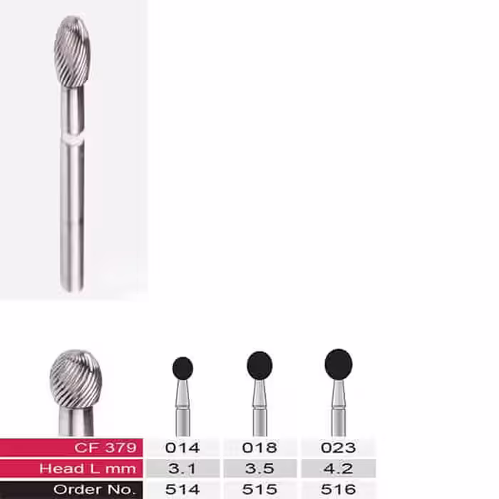 فرز توربین پالیش کامپوزیت 30 پره VerDent مدل CF379 (5 عددی) - فروشگاه تخصصی دندانپزشکی سپیرا