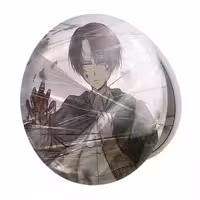 آینه جیبی خندالو طرح لیوای انیمه اتک آن تایتان Attack on Titan مدل تاشو کد 18619