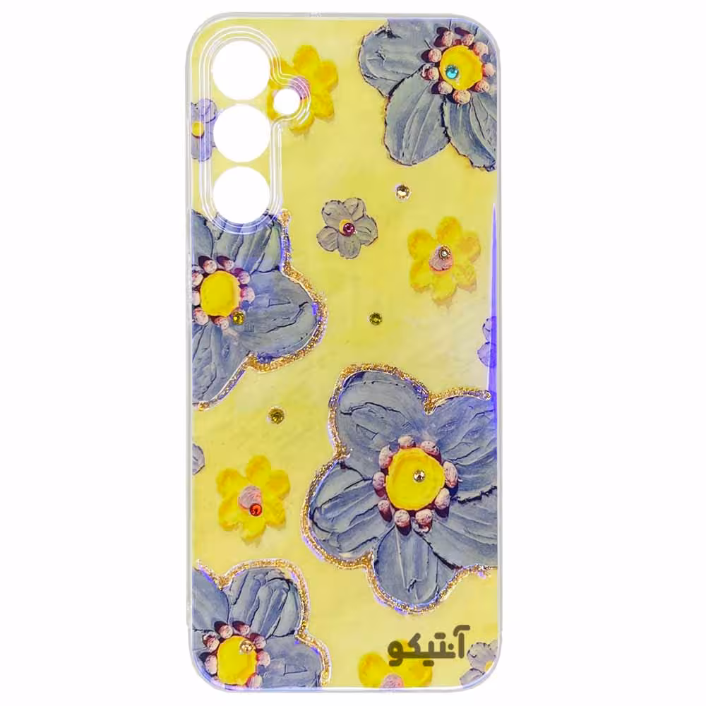 قاب طرح گل های یخی مناسب برای Samsung A24-کد40560