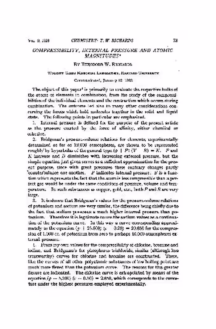 خرید و دانلود نسخه کامل کتاب Compressibility, Internal Pressure and Atomic Magnitudes